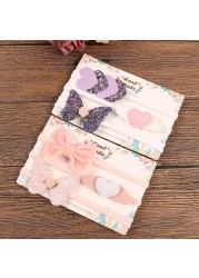 3pcs/lot Cute Bow Baby Headband for Girl Nylon Head Bands Turban Newborn Hair Bands for Kids Baby Hair Accessories