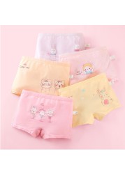 Girls Panties Kids Underwear Cotton Children Briefs Cute Cartoon Short 5pcs/lot