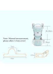 Comfortable Newborn Baby Carrier For Infant Toddler Hipseat Backpack Sling Front Facing Travel Kangaroo Baby Carrier for 0-36 Months Baby