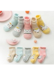 5pairs/lot Newborn Baby Socks Thick Winter Spring Autumn Warm Cute Cartoon Baby Girls Boy Socks Hot Fashion Soft Cotton Socks