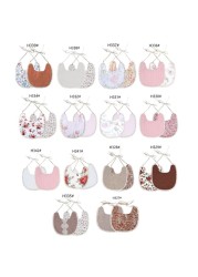 Baby Bib Infant Burp Cloths Toddler Bib Cotton Toddler Floral Dinner Towel Feeding Double Deck Cute Girl Bibs