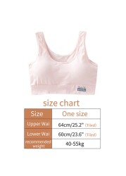 4pcs/lot Girl Sports Bras Teenagers Training Bra Clothes 9-18 Years Adulescent Kids Underwear Push Up Teenagers Bra With Chest Pad