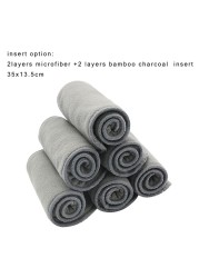 HappyFlute OS Bamboo Charcoal Waterproof Washable Pocket Diaper Christmas Baby Cloth Nappy 1 Piece Pack
