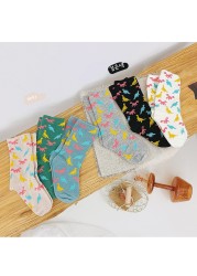 3pairs/lot Baby Kids Kids Boys Girls Socks Cartoon Dinosaur Cotton Breathable Cute Short Socks 2022 Autumn New