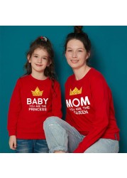 Family Tops Mother and Daughter Son Family T-shirt Family Look Matching T-shirt Mom Clothes Boys Girls JYF