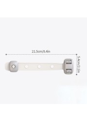 Child Safety Cabinet Lock Adjustable Anti Pinch Hand Drawer Refrige Locks Multifunction Kids Closet Toilet Fridge Lock