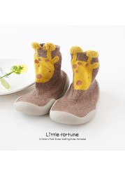 Baby Boy Girl Shoes Autumn Winter Spring Infant Nonslip Sock Baby Soft Rubber Sole Sock Toddler Shoes Anti-slip Floor Socks Shoes