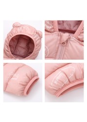 Autumn Winter Baby Boys Clothes Cotton Thick Kids Girls Parkas Parkas Warm Coat Children Costume JYF