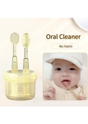 2Pcs Baby Training Toothbrushes Silicone Tongue Cleaner Soft Kids Teeth Brush Children's Toothbrush Infant Oral Care Tool