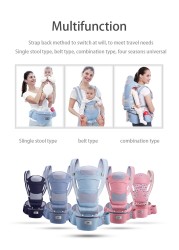 Newborn Carrier Front Horizontal Waist Seat Multifunction Four Seasons Universal Back Carrying Baby Carrying Hip Seat