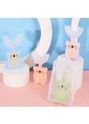 2-12Y Baby Toothbrush Children Dental Oral Care Cleaning Brush Soft Food Grade Silicone Teeth Baby Newborn Items