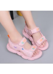 Princess girls sandals baby new pink sports sandals 2022 children summer fashion shoes students anti-slip peep toe beach shoes