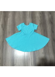 Summer dress for baby girls, solid color