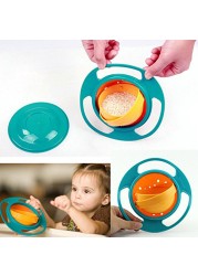 Hot Sale Universal Swivel Bowls Ergonomic Design 360 Degree Seamless Spill Proof Bowl Rotatable Gyro for Kids