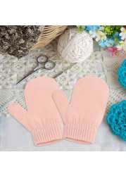 Winter Protection Baby Hats Kids Autumn Warm Knitted Winter Hat Newborn Baby Cute Gloves Hats For 6-48 Months