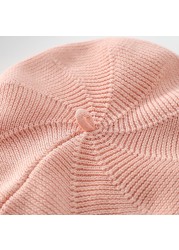 MILANCEL 2021 Autumn New Baby Hat Knitting Hats Cotton Girls Beanie Solid Cap Newbron Korean Girls Hat