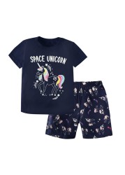 2pcs cotton boys clothes dinosaur animal children clothing sets boys suits kids pajamas summer clothes boys of 10 years