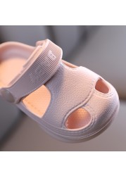 2022 Summer Baby Shoes Children Non -slip Soft Sole Floor Boys Girl Beach Sandals Toddler Kids Home Shoes Flip Flop Sandal