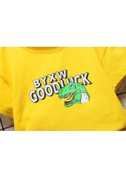 New summer baby clothes suit children boys girls dinosaur cotton T-shirt shorts 2pcs/sets baby casual outfit kids tracksuits