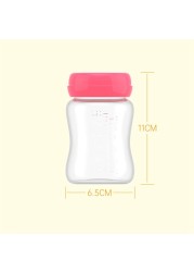 Wide caliber breast milk storage bottle 1pc 180ml fresh-keeping baby food storage bottle BPA free leak-proof refrigerated safe