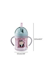 250ml Baby Feeding Cup With Straw Baby Learn Feeding Drinking Bottle Sippy Cup