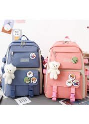 Lightweight middle school female students school bag fresh and lovely primary school students girl heart large-capacity backpack