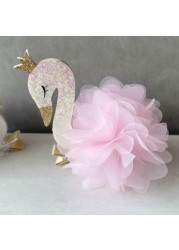 Princess Plush Swan Hair Clip Hairgrips For Girls Kids Hair Clips Hairpins Barrette Children Headwear Kawaii Hair Accessories