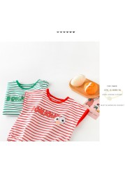 Summer 2022 Baby Clothes Baby Girls Boys Sleeveless Striped Body Suit Cotton Infant Outfits Outfits