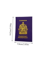 Canada Passport Holder Protector Wallet Business Card Soft Canadian Passport Cover Wallet Business ID Card Passport Holder