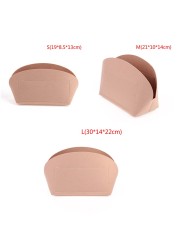 3 Sizes Makeup Handbag Organize Portable Cosmetic Base Shaper Shell Organizer Insert Bags Organizer Travel Inner Purse