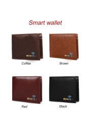 SmartLB Smart Fashion Wallet GPS Bluetooth Tracker Gift for Father's Day Slim Credit Card Holder Inscription