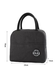 Picnic Oxford Cloth Insulation Bags Portable Drink Cooler Bag Lunch Bento Thermal Carrier For Office Work School Camping