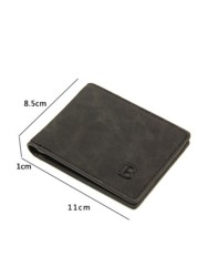 Business Men Wallets Small Money Purses Wallets New Design Dollar Price Best Thin Men Wallet With Coin Bag Zipper Coin Bag