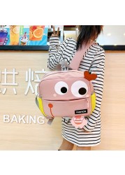 As Kindergarten School Bag Boys Girls Light Ridge Protection Backpack Cartoon Anti-lost Bag Kid Messenger Shoulder Bag