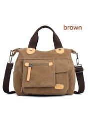 Casual Women Handbag Canvas Shoulder Bag Large Capacity Bags For Women Purse Luxury Handbag Women Bags Designer