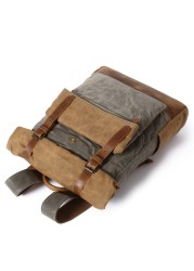 Backpack Men Casual Daypack Vintage Canvas Backpack School Boys Designer Waterproof Travel Bag Male Backpack Mochila