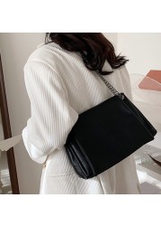 Designer Luxury Fashion Women Small Crossbody Shoulder Bags Chain PU Leather Kawaii Tote Handbags For Female Branded