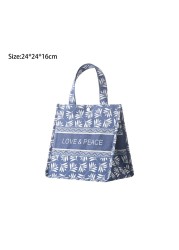 New Arrival Fashion Brand Designer Lunch Bag Women Reusable Picnic Meal Prep Bags Ladies Office Leakproof Loncheras