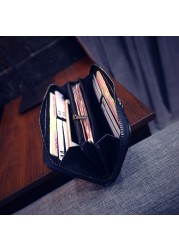 Women's Wallet Crocodile Pattern Purse Female Long Wallet Coin Purse Fashion Zipper Bag for Women Card Holders Clutch Money Bag