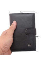 Men Passport Cover Organizer Russian Driver's License Documents Case PU Leather Credit Card Holder Porte Carte Bancaire Card Pouch