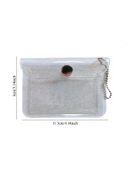 Fashion Transparent Waterproof PVC Women Card Case Business Card Holder Men Card Bag ID Card Small Wallet Girls Coin Purse