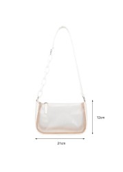 2022 year popular plastic bag transparent method rod bag new fashion jelly bag ins foreign style armpit shoulder bags for women