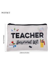 Female cosmetic Toiletry Bag Teacher Appreciation Gifts Teacher Makeup Bag Fashion Cosmetic Pouch Pencil Bag Printing Swanky Bag