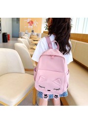 New Children's Backpack Cute Cartoon Cat Girl Backpack Pupil Kindergarten Kids Girls Boy Backpack Unisex Kid Game Bag Travel Bag