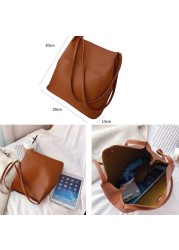 Retro women's shoulder bag luxury handbags women bags designer bucket bag casual large capacity ladies handbags bolsa feminina