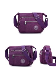 Fashion Women Shoulder Messenger Bag Nylon Waterproof Messenger Bags for Lady Bags Women Travel Bag Bags Purse Purse