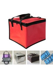 Foldable Large Cooler Bag Portable Food Cake Insulated Bag Aluminum Foil Thermal Box Waterproof Ice Package Lunch Box Delivery Bag