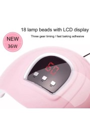 Nail Dryer Nail Lamp LED UV Lamp For Curing All Gel Nail Polish With Motion Sensor Manicure Pedicure Salon Tool