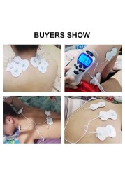 Electrode Pads for TENS Acupuncture Therapeutic Pulse Massager Adhesive Sticker Replacement Patch Massage Pad Conductive Gel