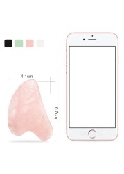 Gua Sha Massager Facial Scraping Rose Quartz Slab Beauty Rose Natural Stone Jade Skin Care Chin Lifting Firming Lifting